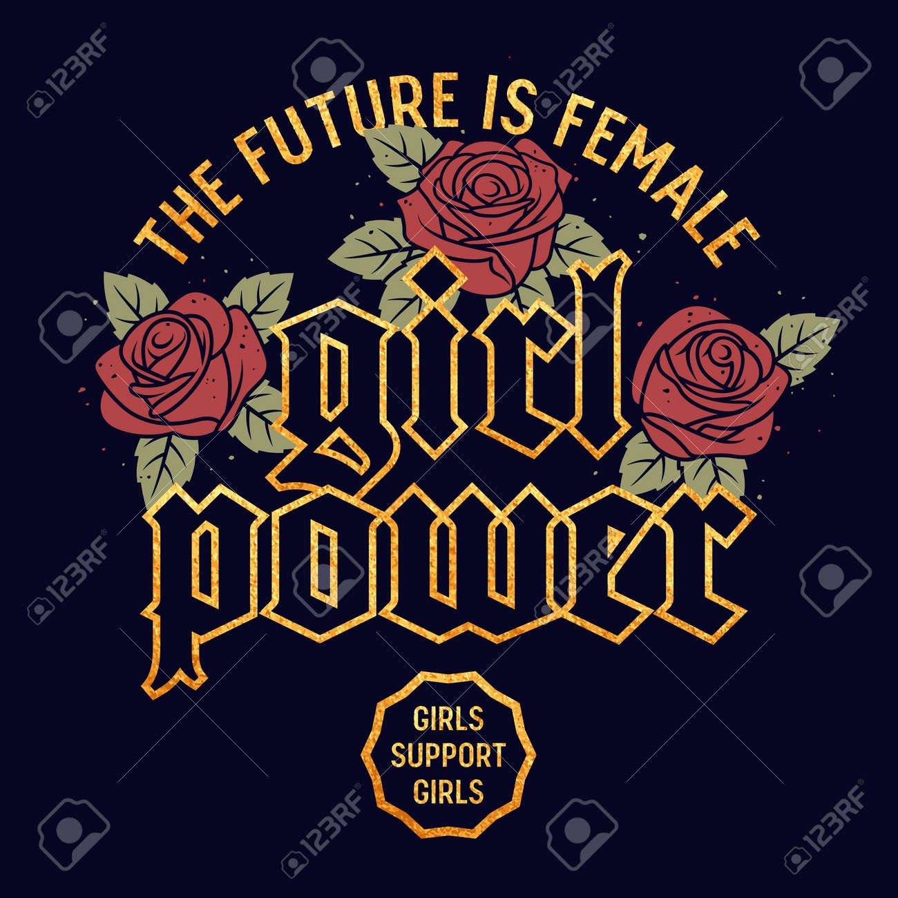 Girl Power Vector Art & Graphics