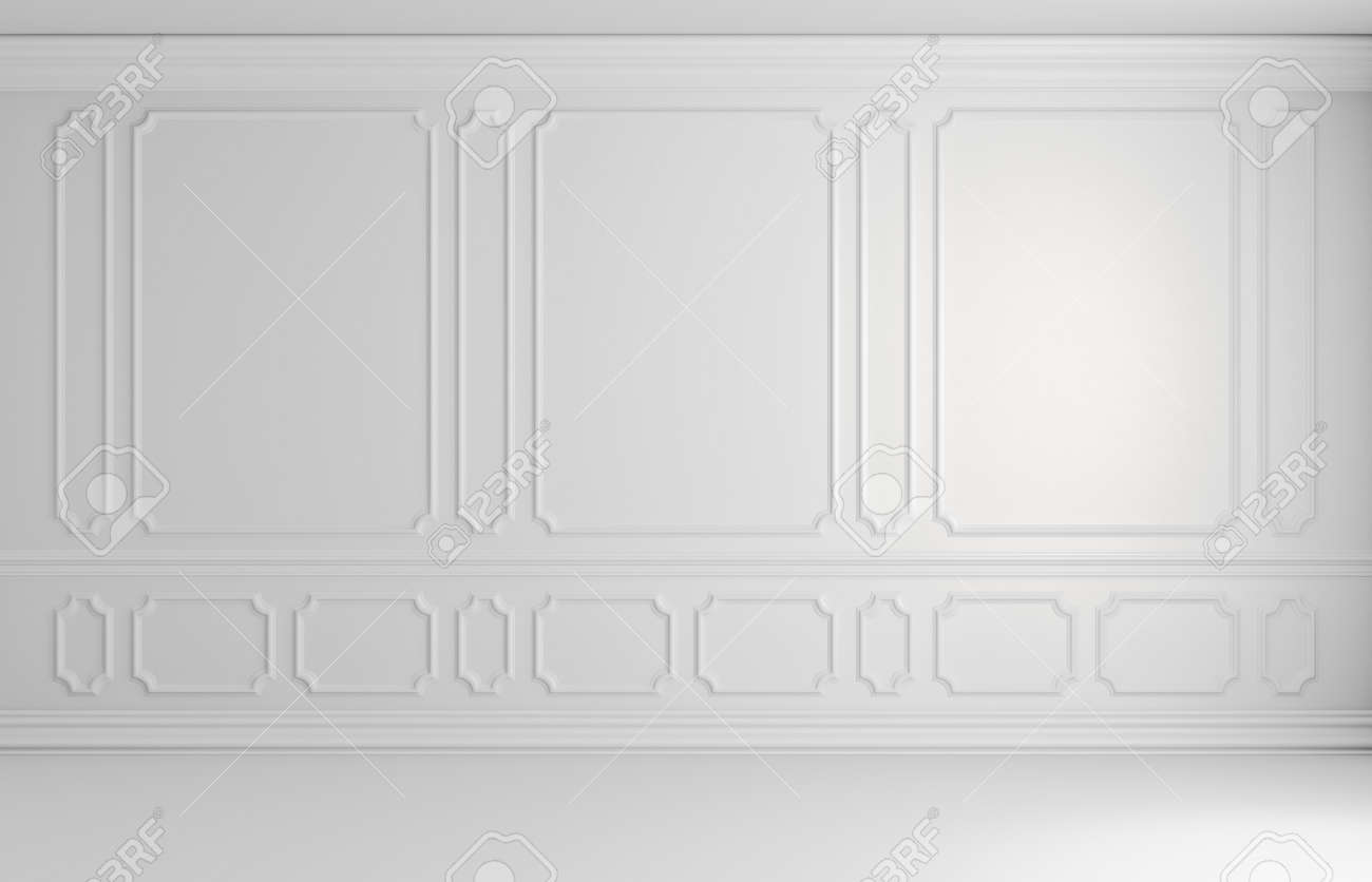 Mur Blanc Avec Blanc L Ments De Moulures D Coratives Sur Le Mur Mur Blanc Avec Blanc L Ments De Moulures D Coratives Sur Le Mur