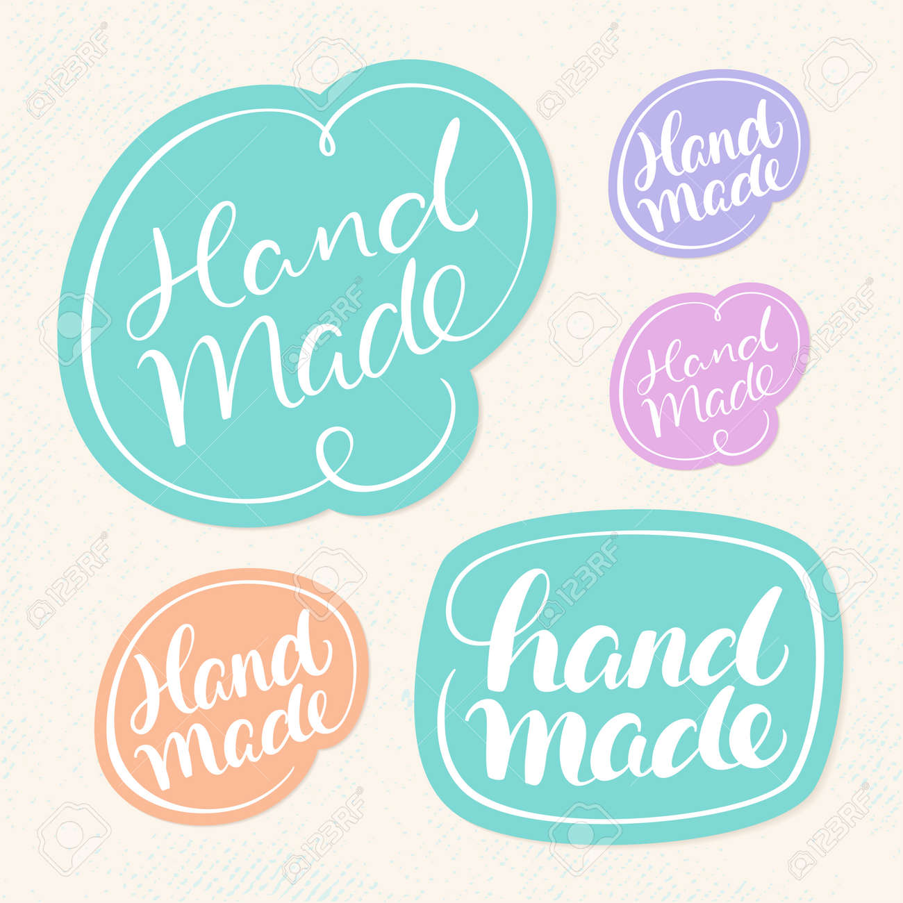 handmade soap labels hand lettering vector hand drawn illustration stock vector 67177366