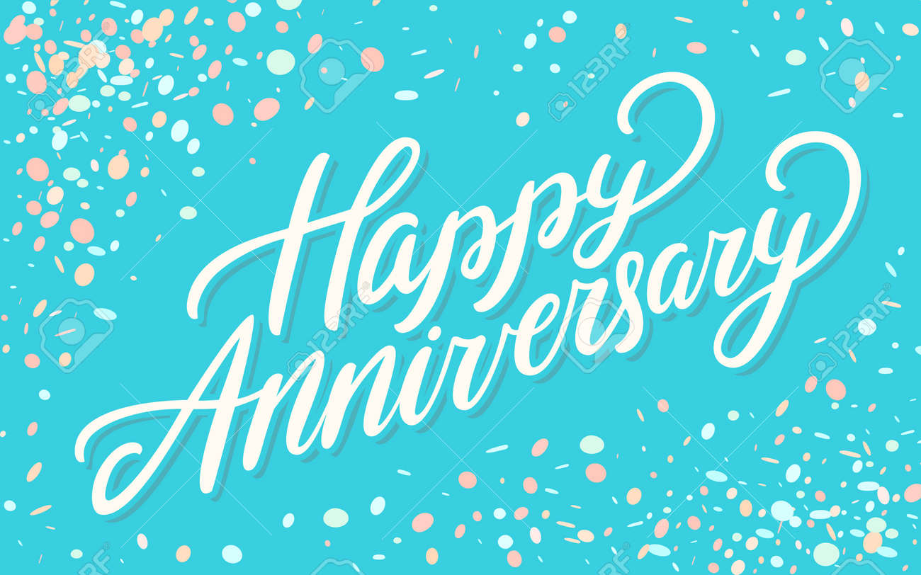 Happy Anniversary Greeting Card Royalty Free Cliparts Vectors And Stock Illustration Image