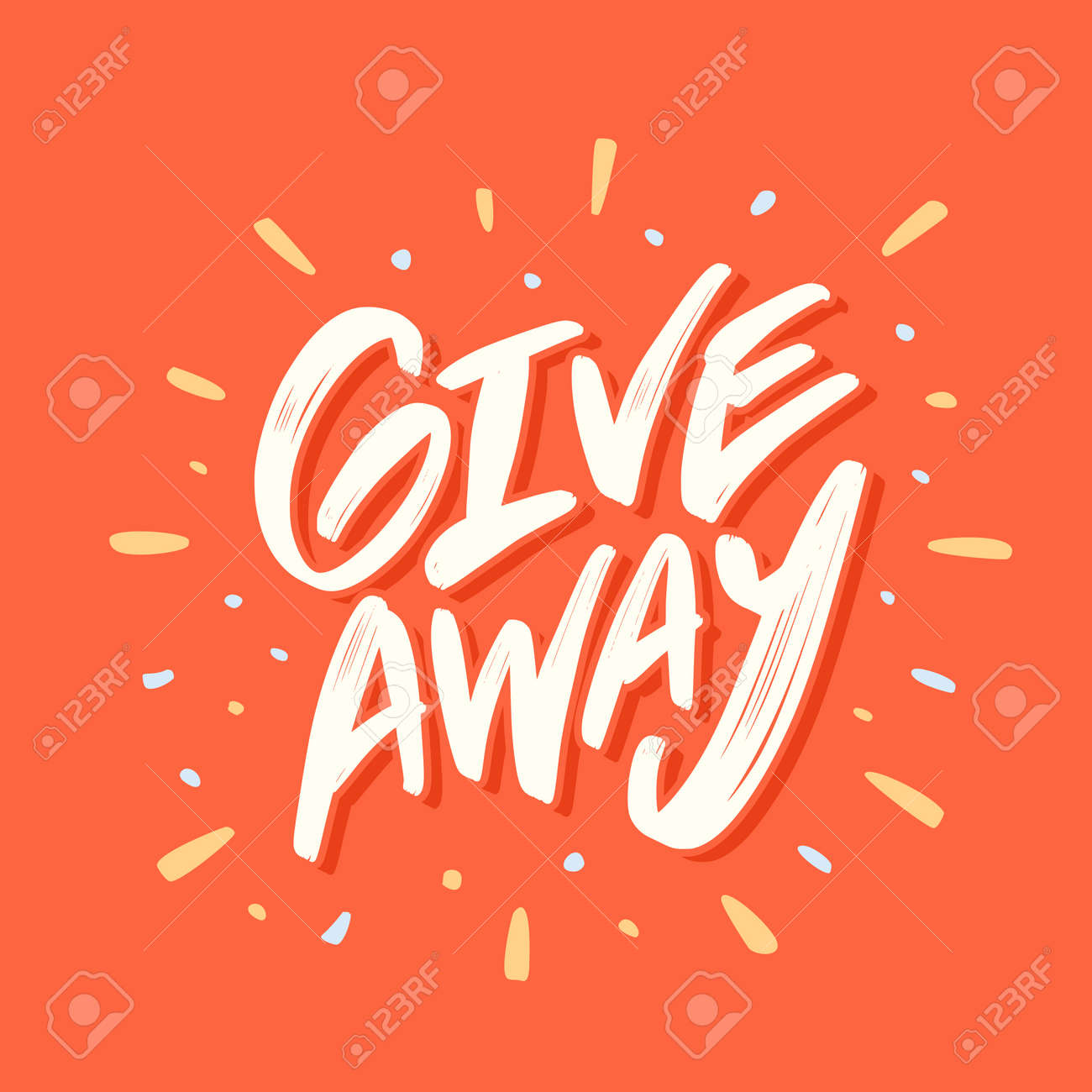 giveaway banner royalty free cliparts vectors and stock