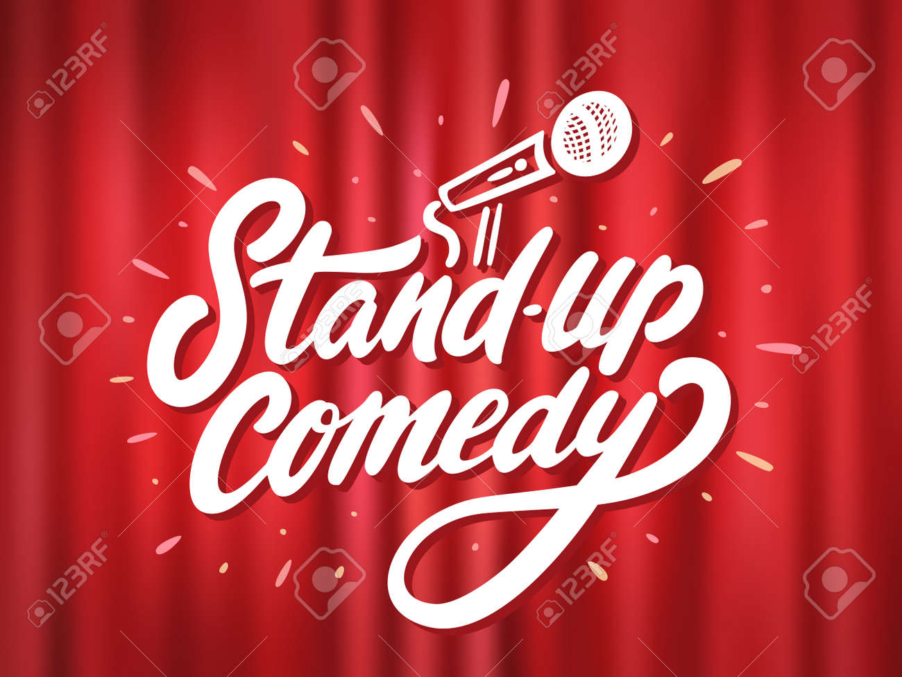 Stand Up Comedy Vector Background Royalty Free Cliparts Vectors And Stock Illustration Image 150592367