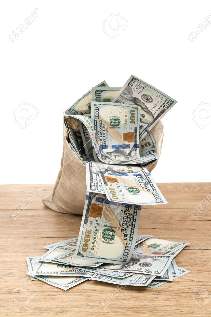 Bag En Money Bag With Money Falling Out Tattoo - roblox bag of money texture