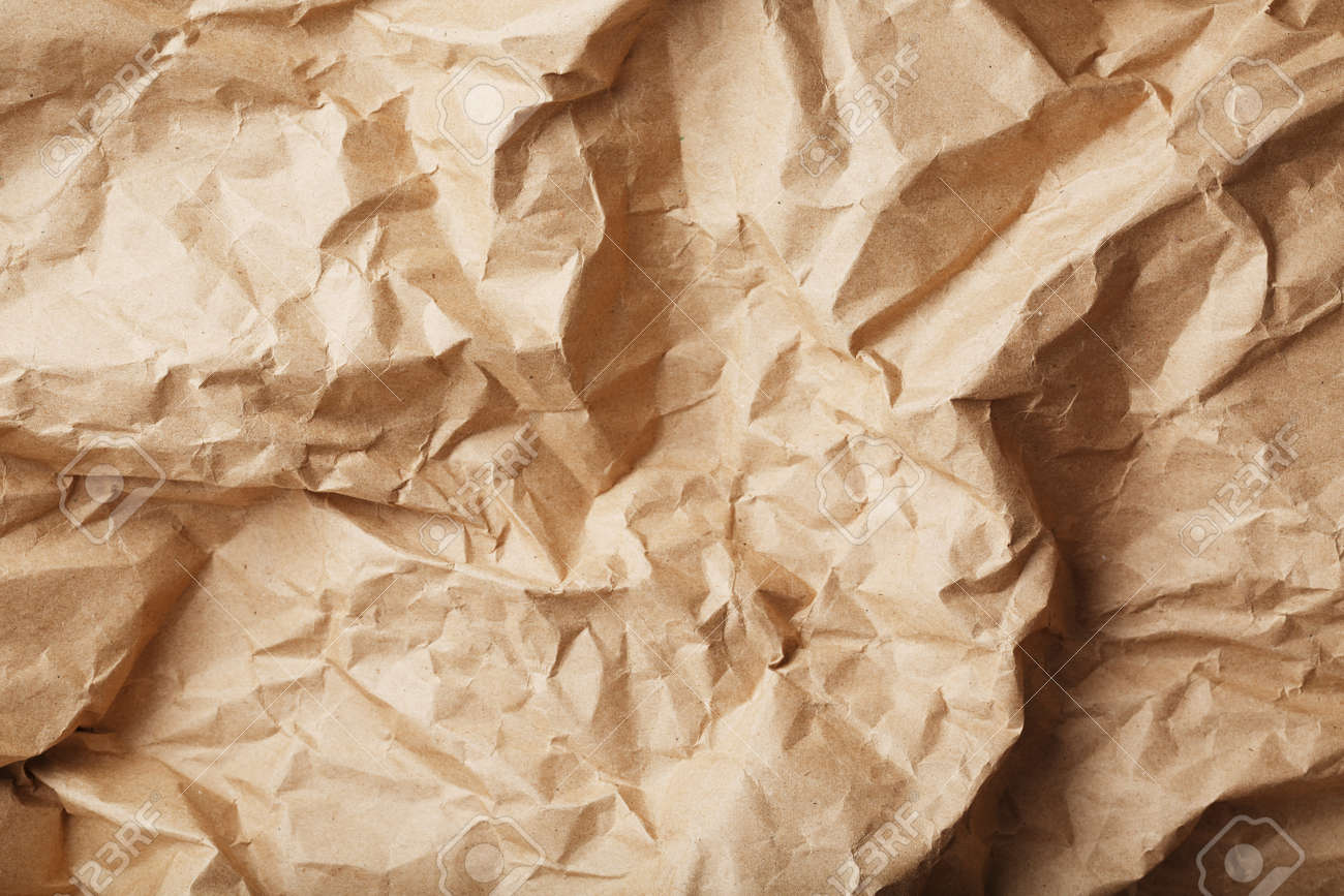 Craft crumpled paper as a texture background. full screen - 169206298 Craft crumpled paper as a texture background. full screen - 169206298
