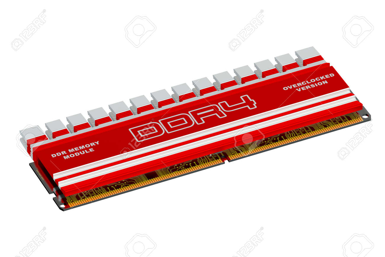 白い背景で隔離の Ddr4 メモリ モジュール の写真素材 画像素材 Image 52310411
