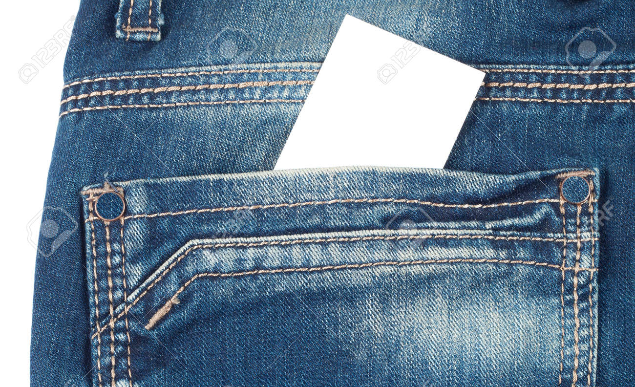 jeans with a on back pocket