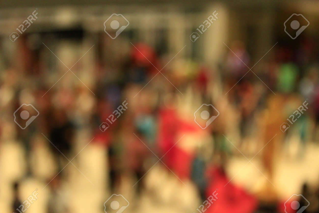 very indistinct image of croud of people stock photo picture and