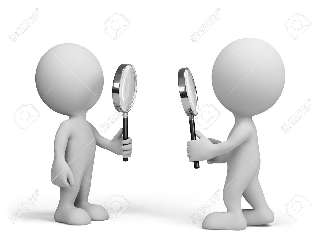 two people looking at each other