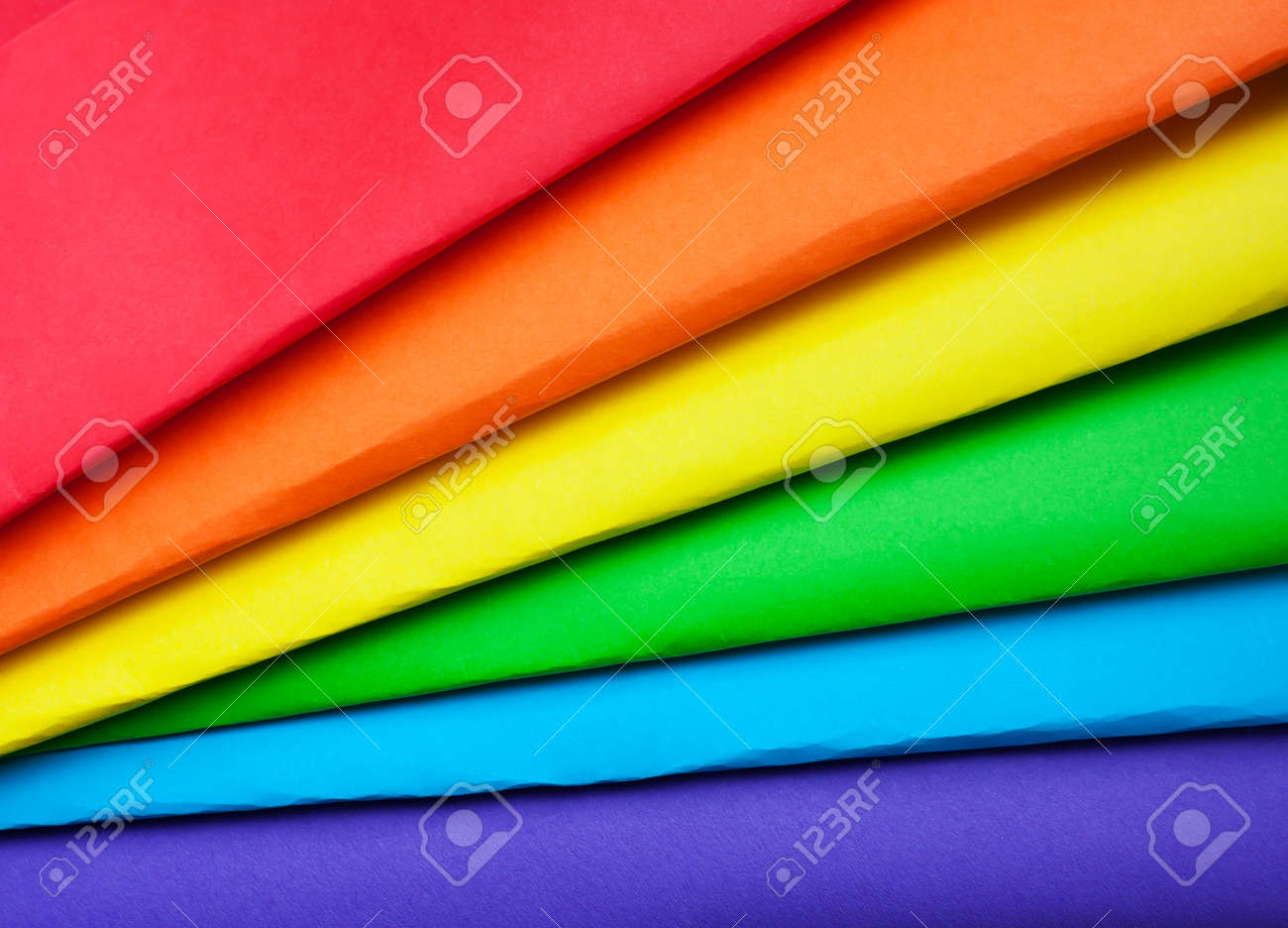 the colors of the rainbow the symbol of lgbt multicolored paper