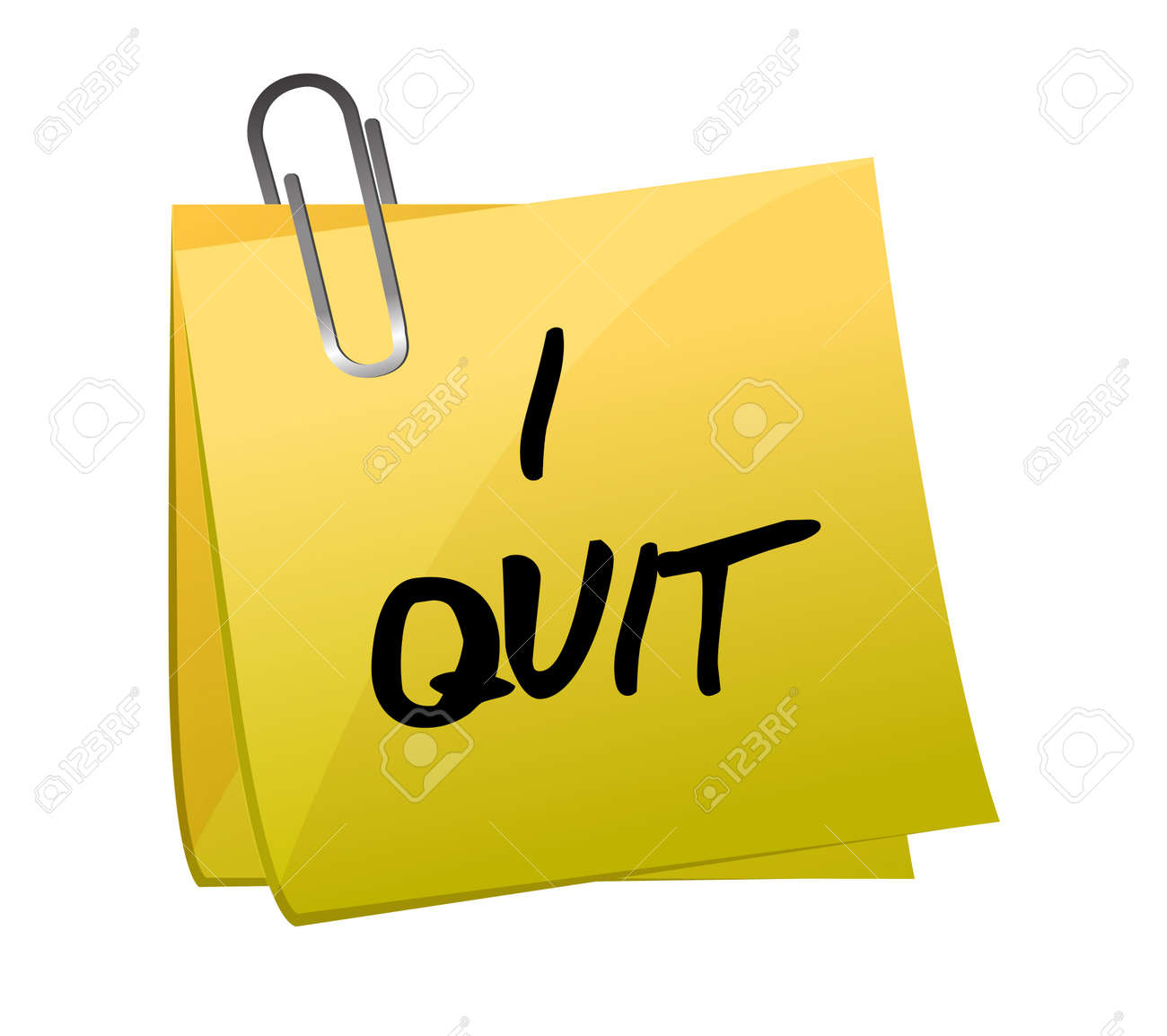 ポスト イット イラスト デザイン白い背景の上を終了しますのイラスト素材 ベクタ Image