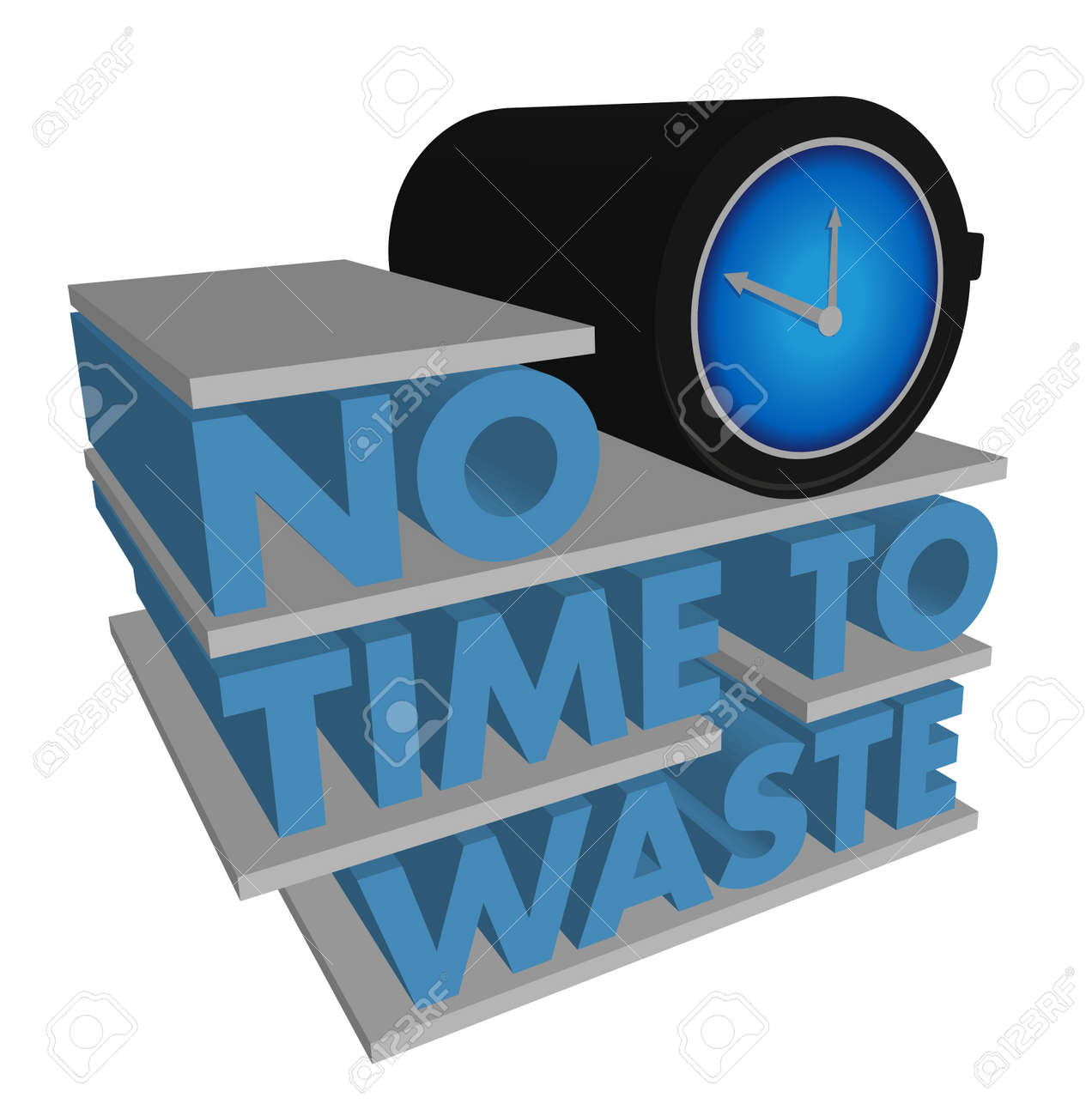 No Time to Waste design on a white background - 15235999 No Time to Waste design on a white background - 15235999