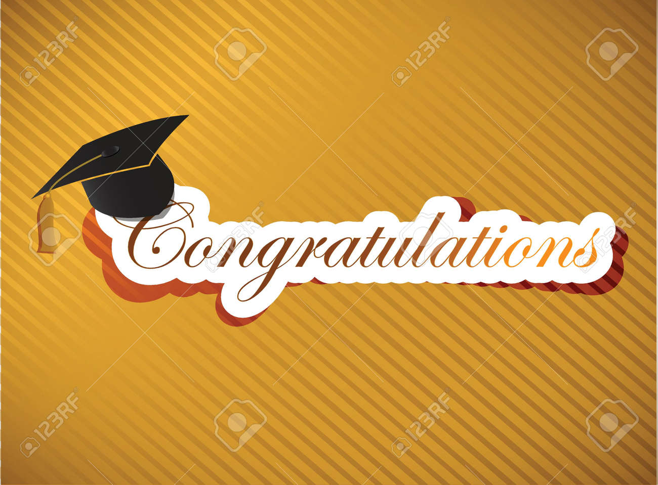 graduation congratulations lettering illustration design on graduation congratulations