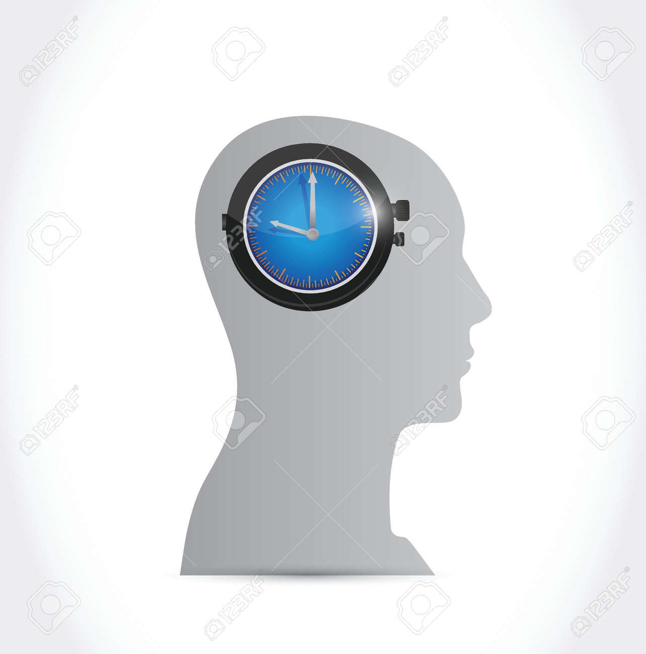 私の心のイラスト デザイン 白い背景の上での時間 のイラスト素材 ベクタ Image