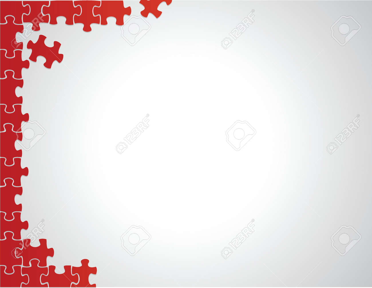 白い背景の上の赤パズル ボーダー イラスト デザインのイラスト素材 ベクタ Image 白い背景の上の赤パズル ボーダー イラスト デザインのイラスト素材 ベクタ Image