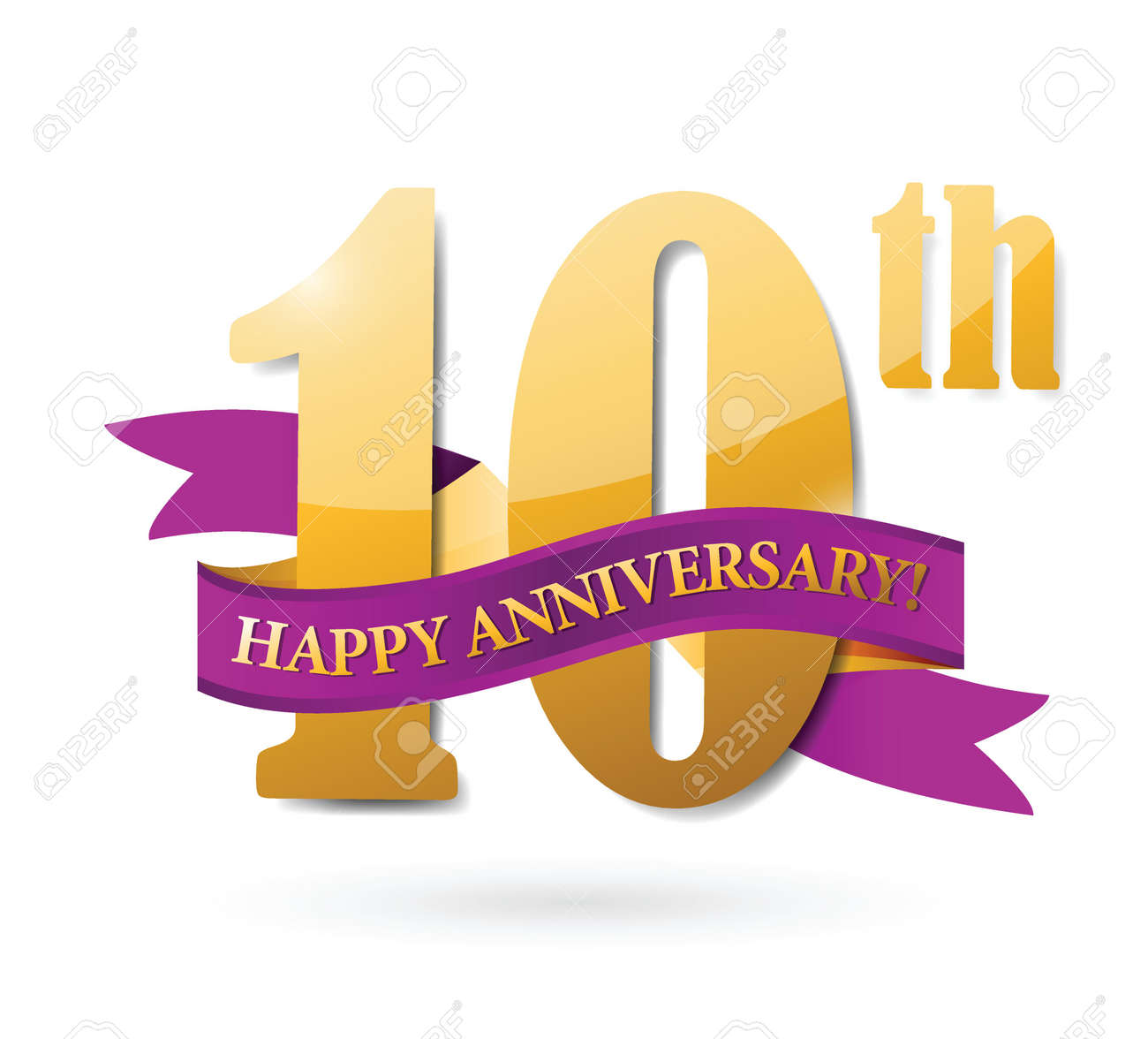 happy anniversary ribbon