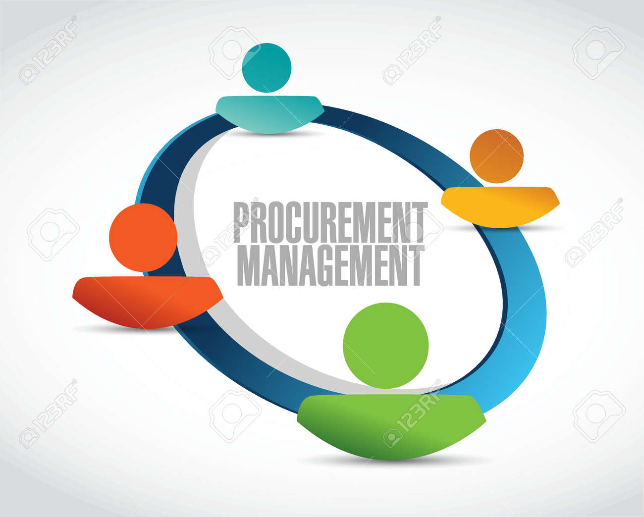 procurement management avatar sign concept illustration design procurement management