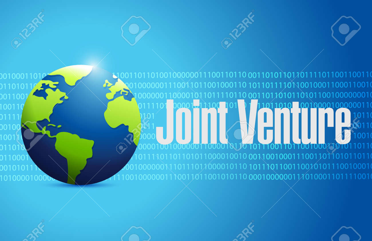 合弁会社グローバル サイン コンセプト イラスト デザイン グラフィックのイラスト素材 ベクタ Image