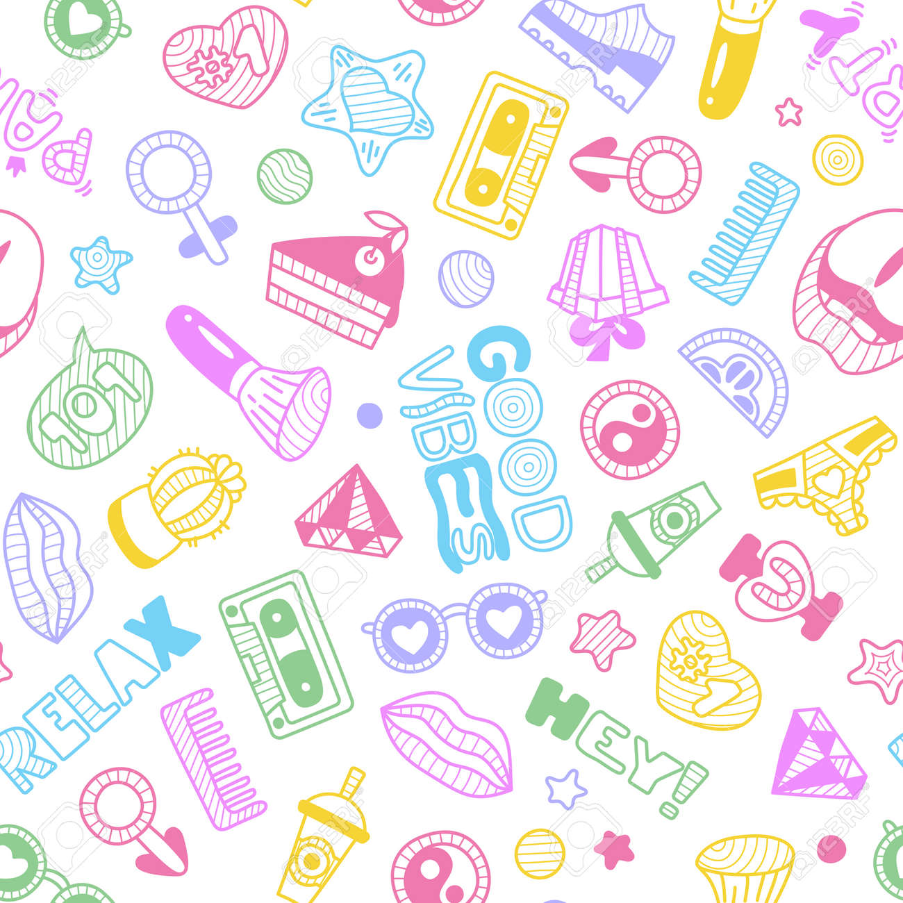 doodle girly pattern or texture girly pattern