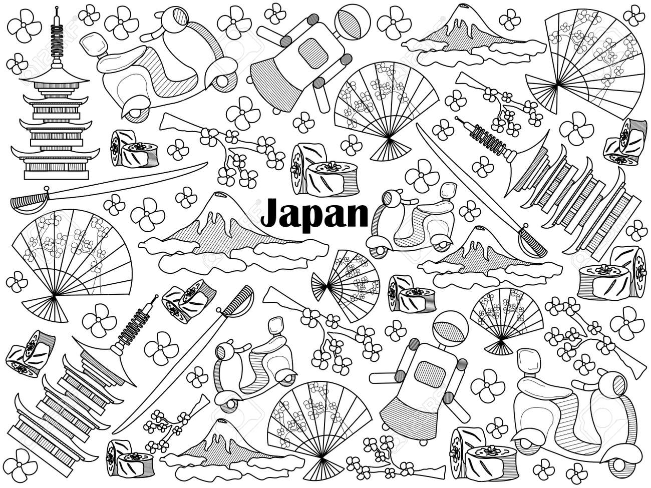 620 Coloring Book Japan Free