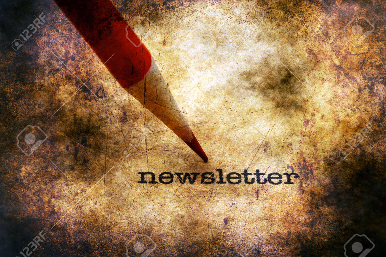 Newsletter text on grunge background - 59767701 Newsletter text on grunge background - 59767701