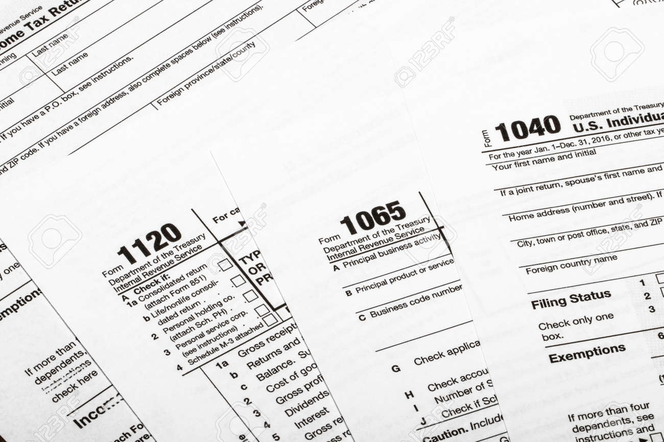 1040 1120 1065 us tax form taxation concept usa stock photo 1065 tax form