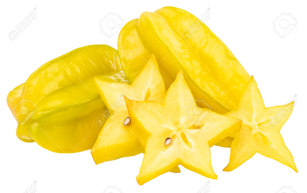 star fruit carambola or star apple starfruit isolated on carambola