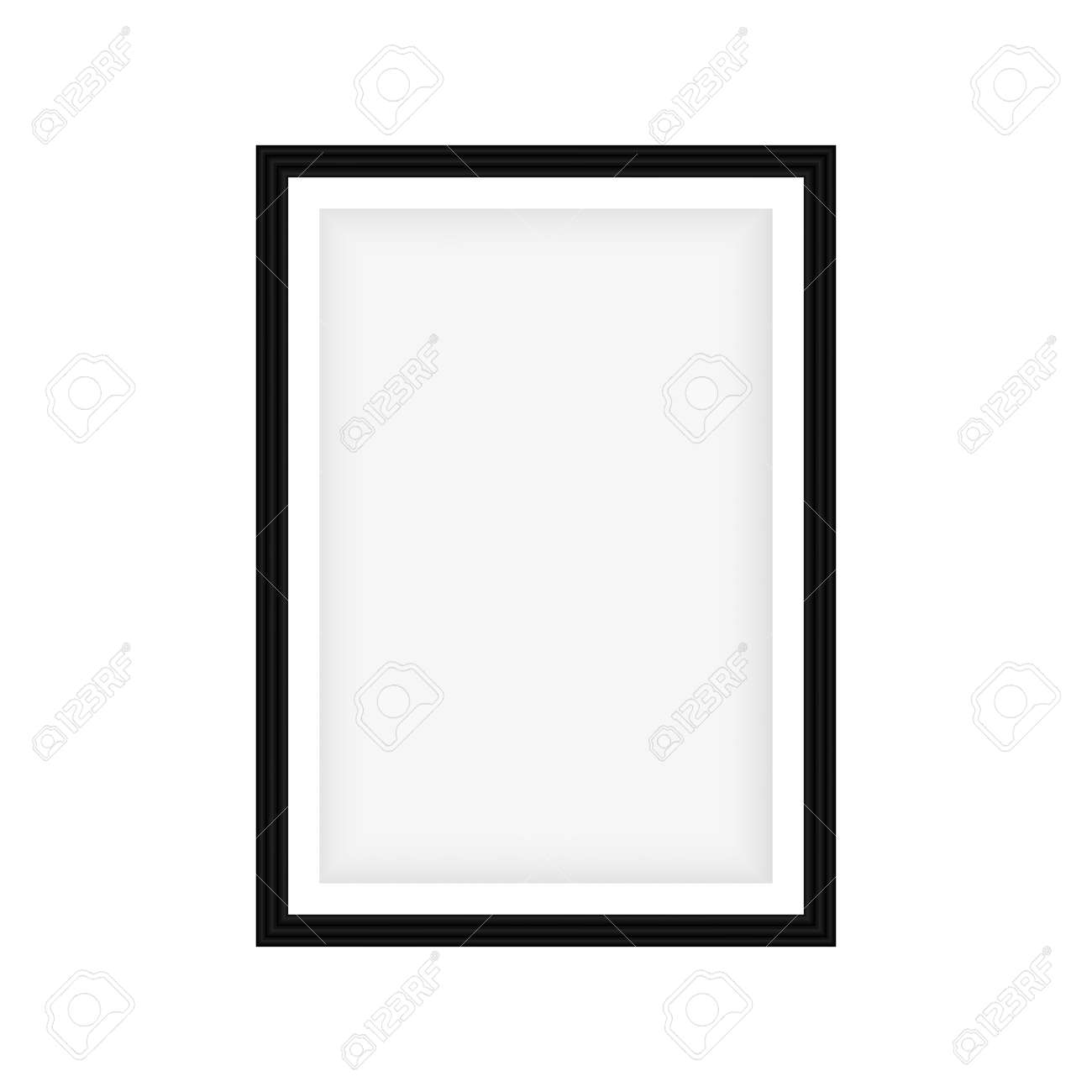 Realistic black frame isolated on white background. Perfect for your presentations. Vector - 120995350 Realistic black frame isolated on white background. Perfect for your presentations. Vector - 120995350