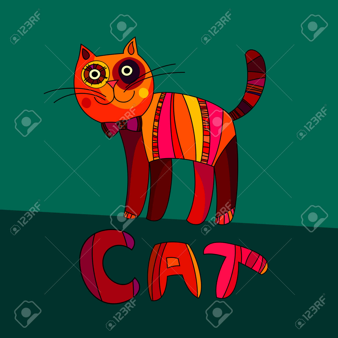 かわいい猫のベクトル イラスト 緑の背景のベクトル漫画猫 猫の単語 猫レタリング 装飾的な猫とポスター 本の表紙 看板 バナーのベクトル ペットの図を使用できます のイラスト素材 ベクタ Image かわいい猫のベクトル イラスト 緑の背景のベクトル漫画猫 猫の単語 猫レタリング 装飾的な猫とポスター 本の表紙 看板 バナーのベクトル ペットの図を使用できます のイラスト素材 ベクタ Image