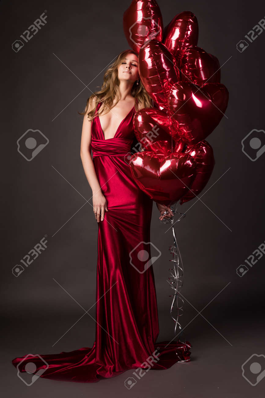 red balloon gown