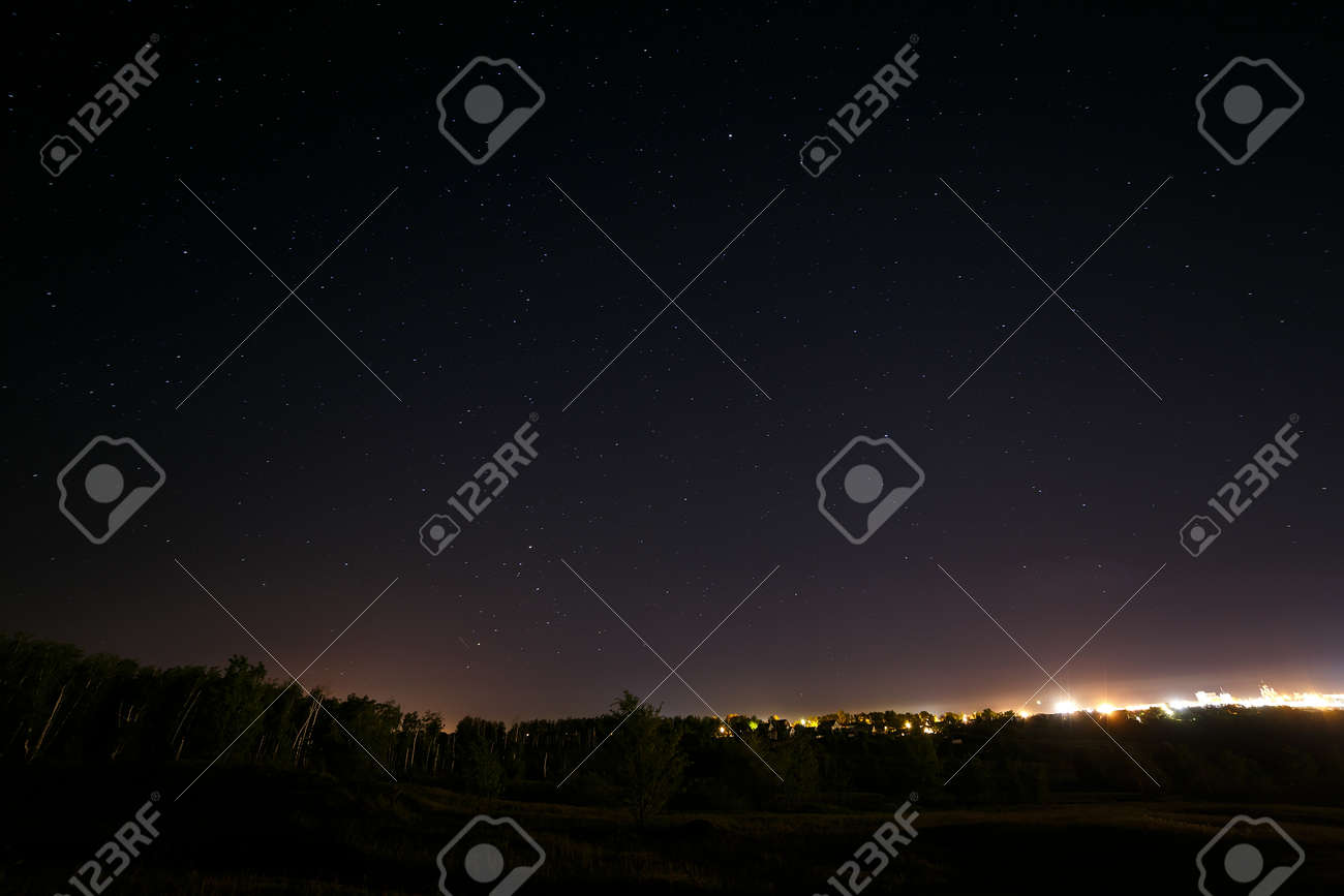 Nuit Ciel étoilé Pour Le Fond