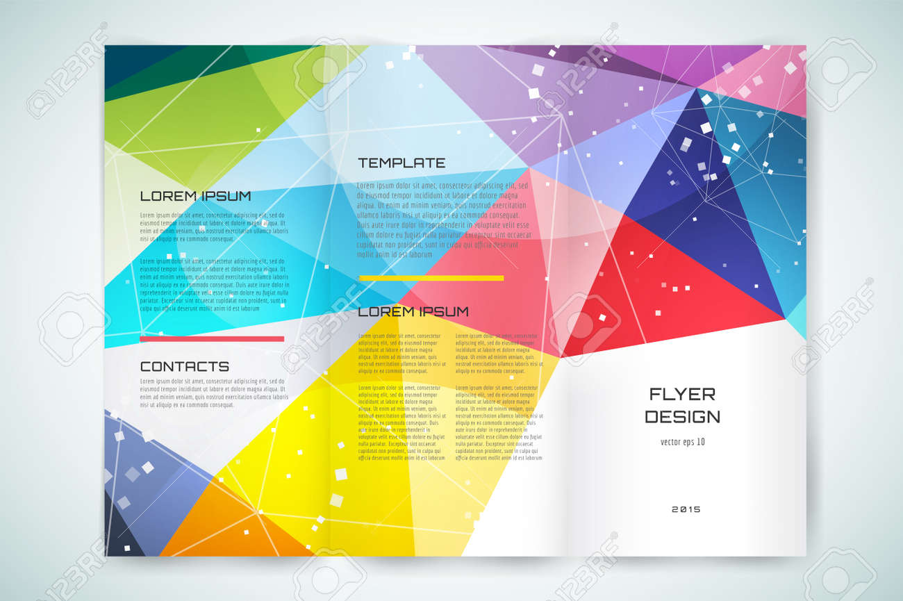 abstract brochure or flyer design template book cover design