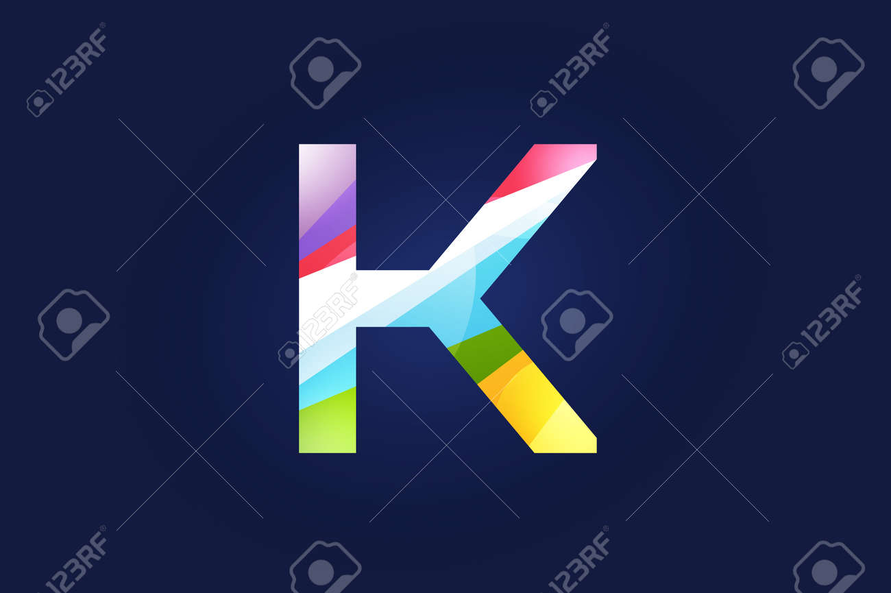 K 文字ベクトル K ロゴ アイコン テンプレート K 記号のシルエット K 分離アイコン K ライン スタイル文字 K ロゴタイプ K ロゴ タイプ K 現代記号 K 会社名ブランド のイラスト素材 ベクタ Image