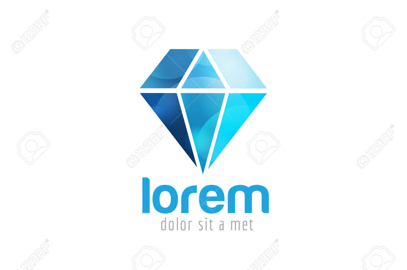vintage old diamond logo diamond icon template vintage retro