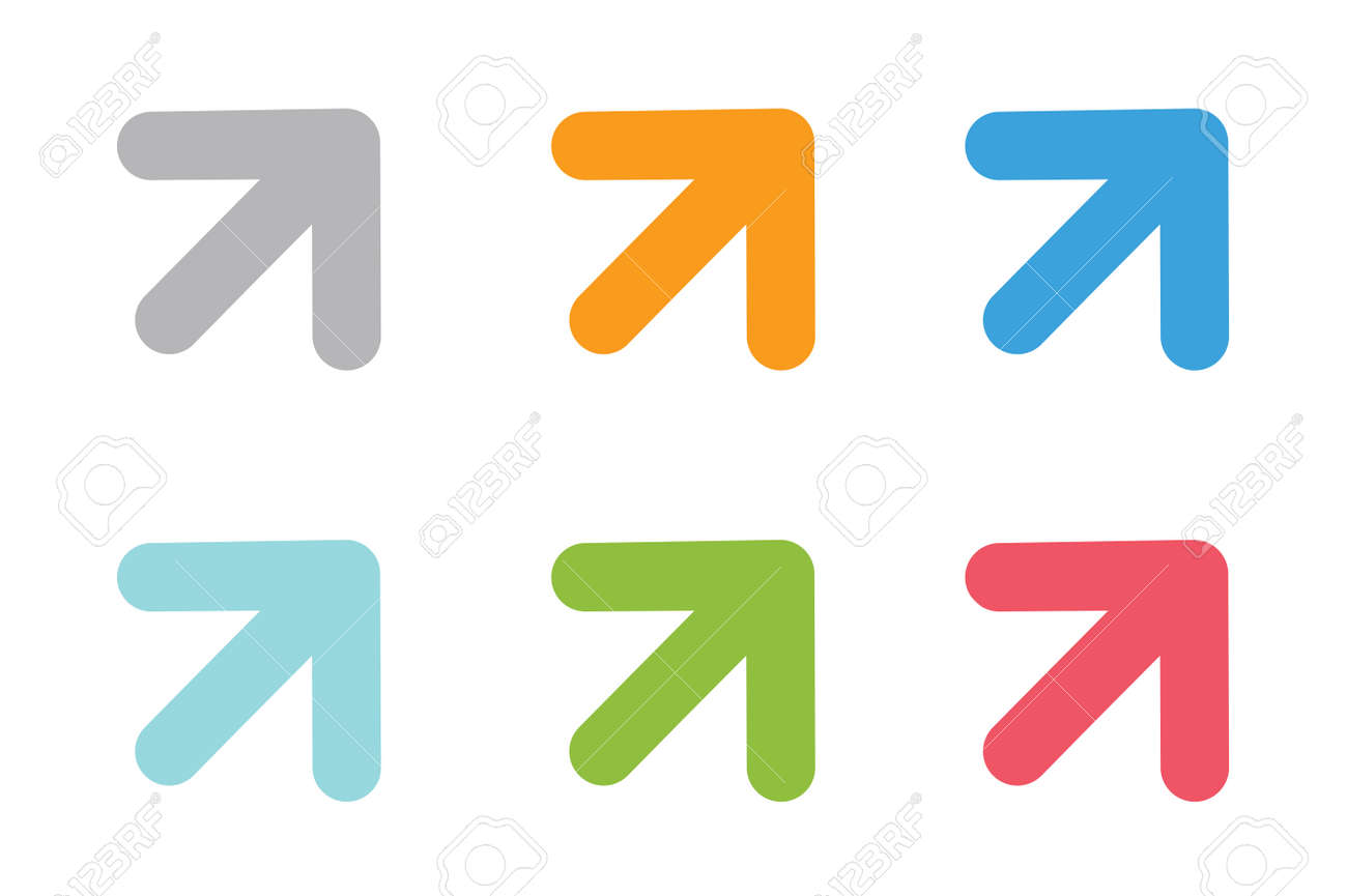 vector arrow icon arrow abstract logo template up arrow cursor