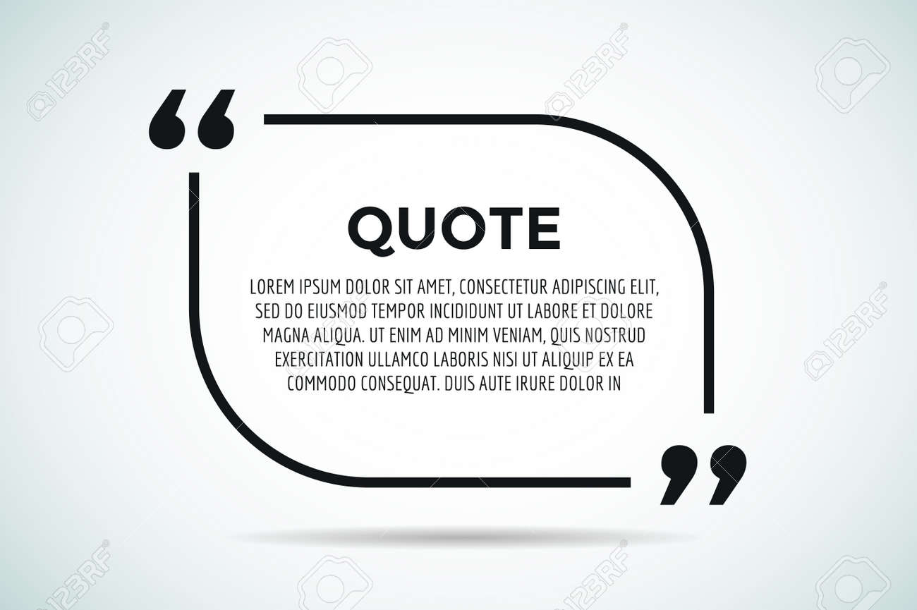 quote blank template quote bubble empty template quote design