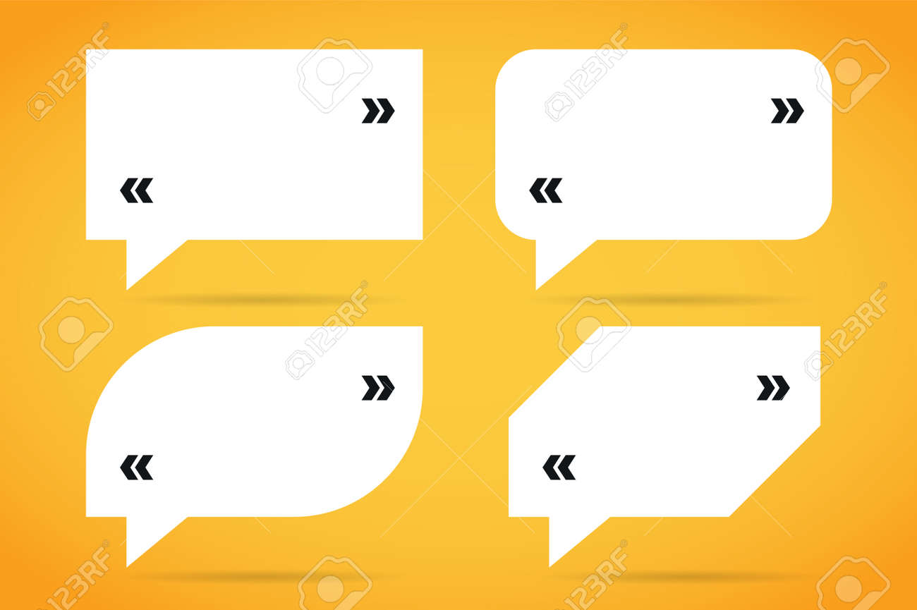quote bubble vector blank template quote bubble icon empty
