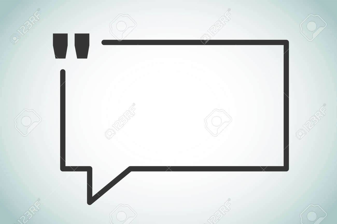 quote bubble vector blank template quote bubble icon empty