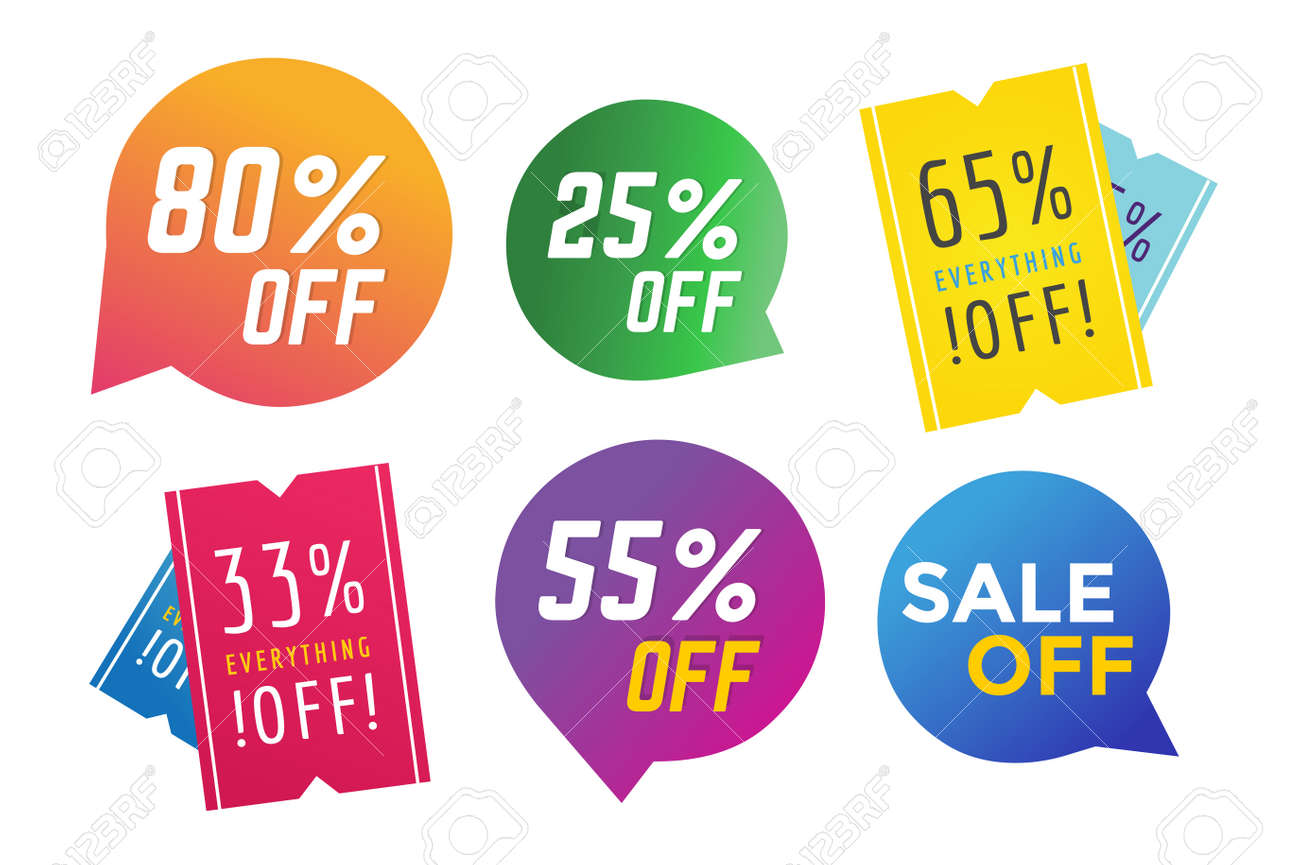 sale off vector tags banner sale vector banners and sale label