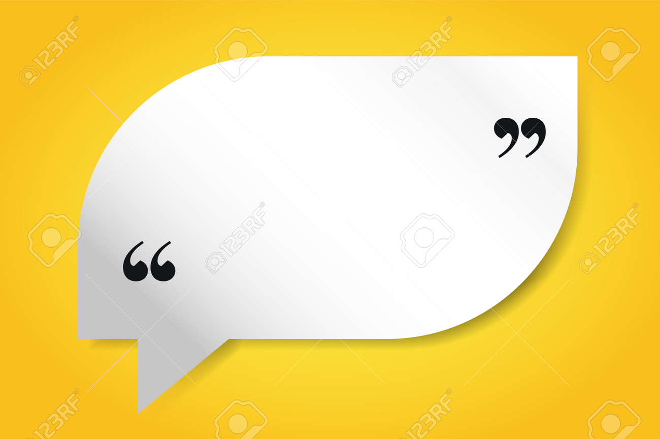 quote bubble blank template quote bubble icon empty bubble stock