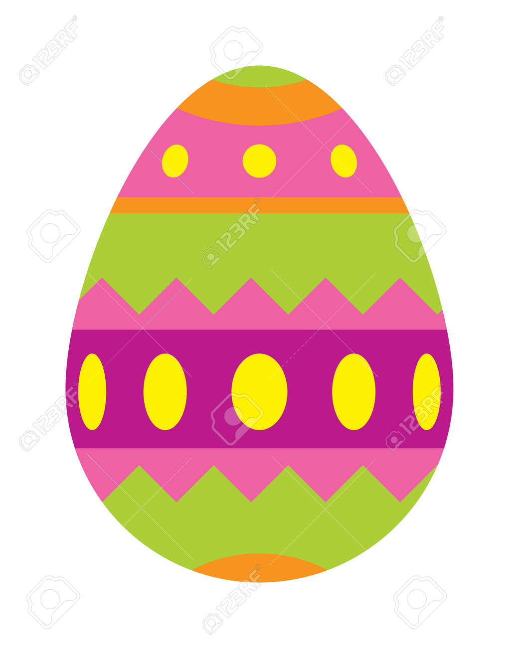 色イースターエッグ漫画春装飾や食品卵シンボル フラット ベクトル イラスト カラフルなイースターエッグの伝統には イースター食品 イースターエッグ季節飾りが描かれています のイラスト素材 ベクタ Image