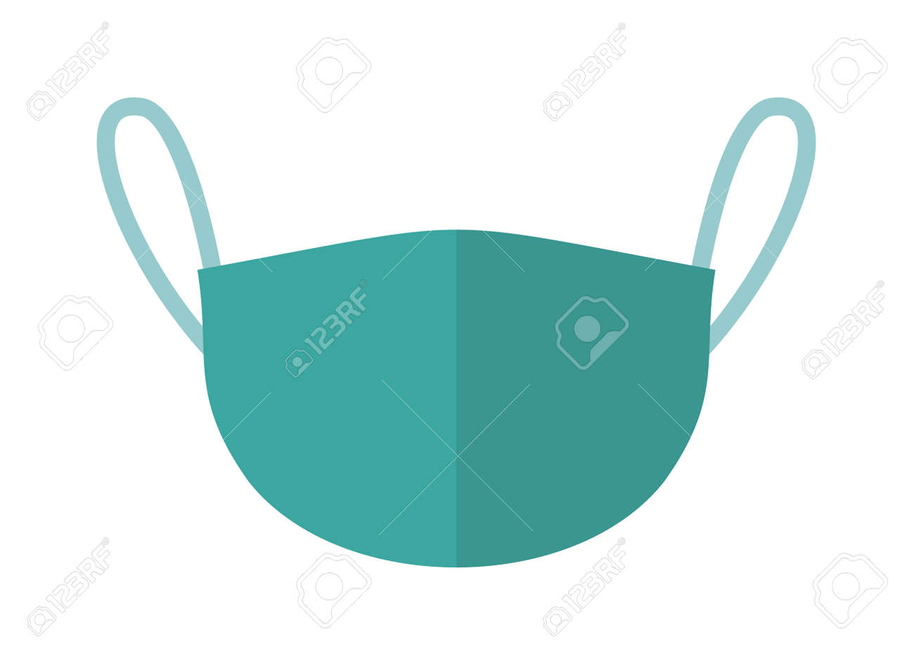 Medical accessories breath doctors mask medicine health hospital care surgical equipment vector icon. Surgical doctor's mask and nurse doctor's mask uniform. Protection blue doctor's mask. - 55751499 Medical accessories breath doctors mask medicine health hospital care surgical equipment vector icon. Surgical doctor's mask and nurse doctor's mask uniform. Protection blue doctor's mask. - 55751499