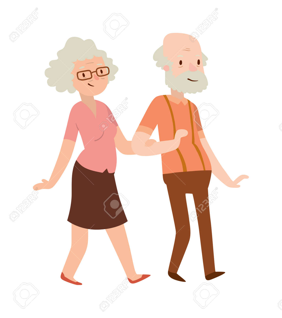 Freundliche Altere Paar Friedliche Natur Geniessen Rentnerpaar Rentnerehepaar Vektor Illustration Pensionierte Alte Paare Und Glucklich Cartoon Ehepaar Im Ruhestand Rentner Senior Ruhestand Menschen Lachelnd Lizenzfrei Nutzbare Vektorgrafiken Clip