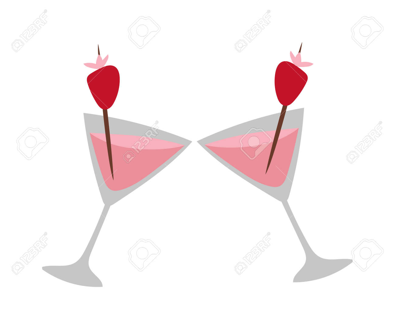 Cocktailglass Vector Illustration Cocktail Glass Isolated On Background Wedding Card Background Design Element Cocktailglass Vector Illustration Cocktail Glass Isolated On Background Wedding Card Background Design Element