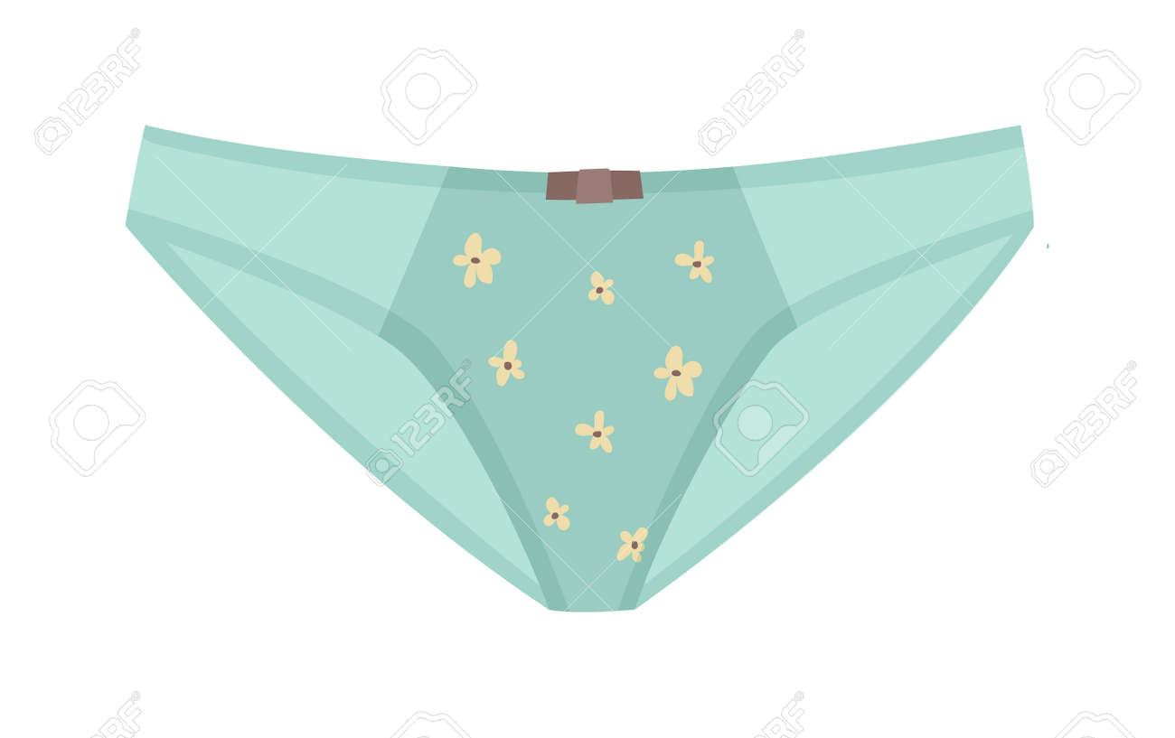 Culottes Femelles Types Plat Minces Culottes Bikini Vecteur Icône
