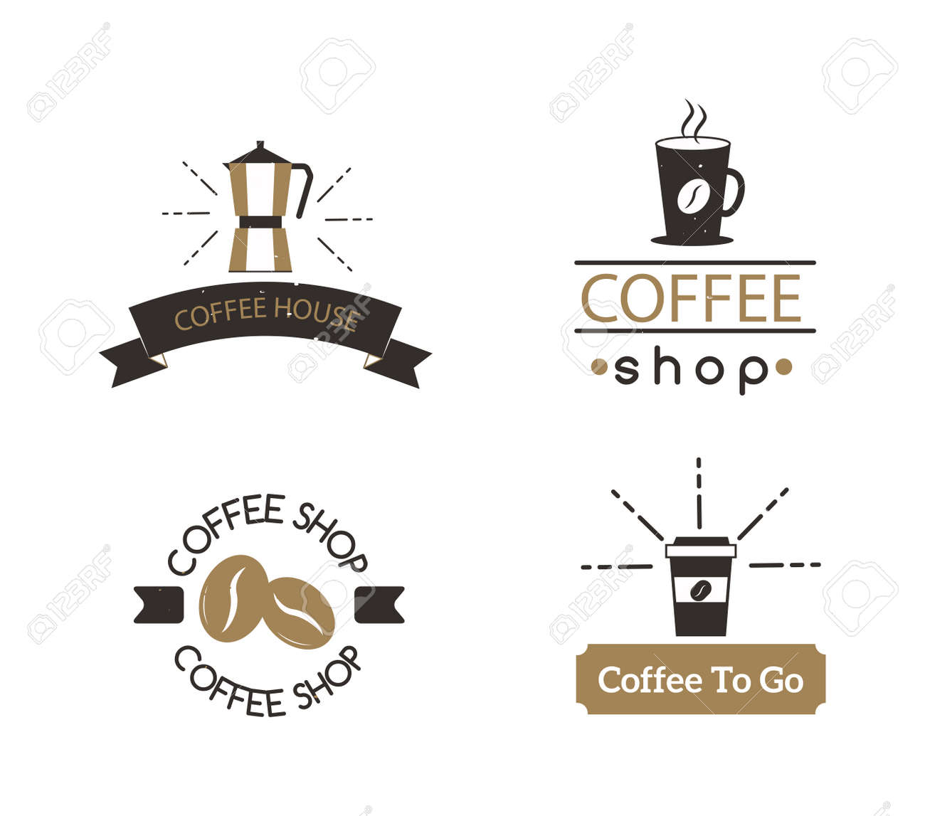 Coffee Logo Shop Sign Cafe Symbol Espresso Design Morning Drink - 1300x1147 - jpeg Vintage Coffee Sign Espresso