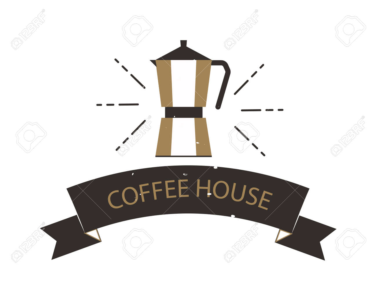 Coffee Logo Shop Sign Cafe Symbol Espresso Design Morning Drink - 1300x1037 - jpeg Vintage Coffee Sign Espresso
