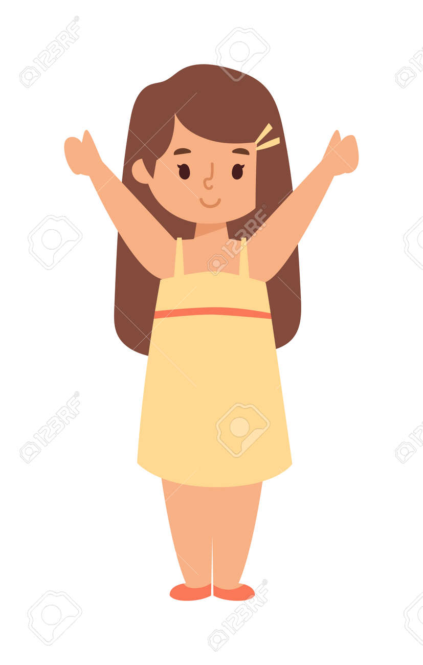 かわいい赤ちゃん子供の女の子 かわいい女の子の文字ベクトル かわいい少女の美しい若い女性とかわいい女の子ドレス子供の愛の子のファッションします かわいい女の子ドレス子供の愛の子 かわいい幸せな女の子 漫画のキャラクター のイラスト素材 ベクタ Image