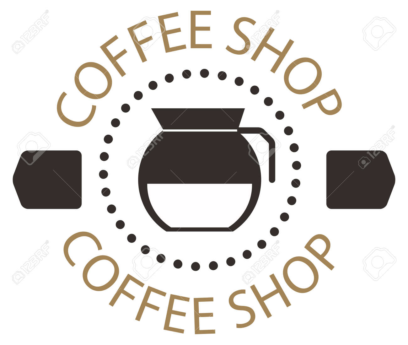 Coffee Logo Shop Sign Cafe Symbol Espresso Design Morning Drink - 1300x1099 - jpeg Vintage Coffee Sign Espresso