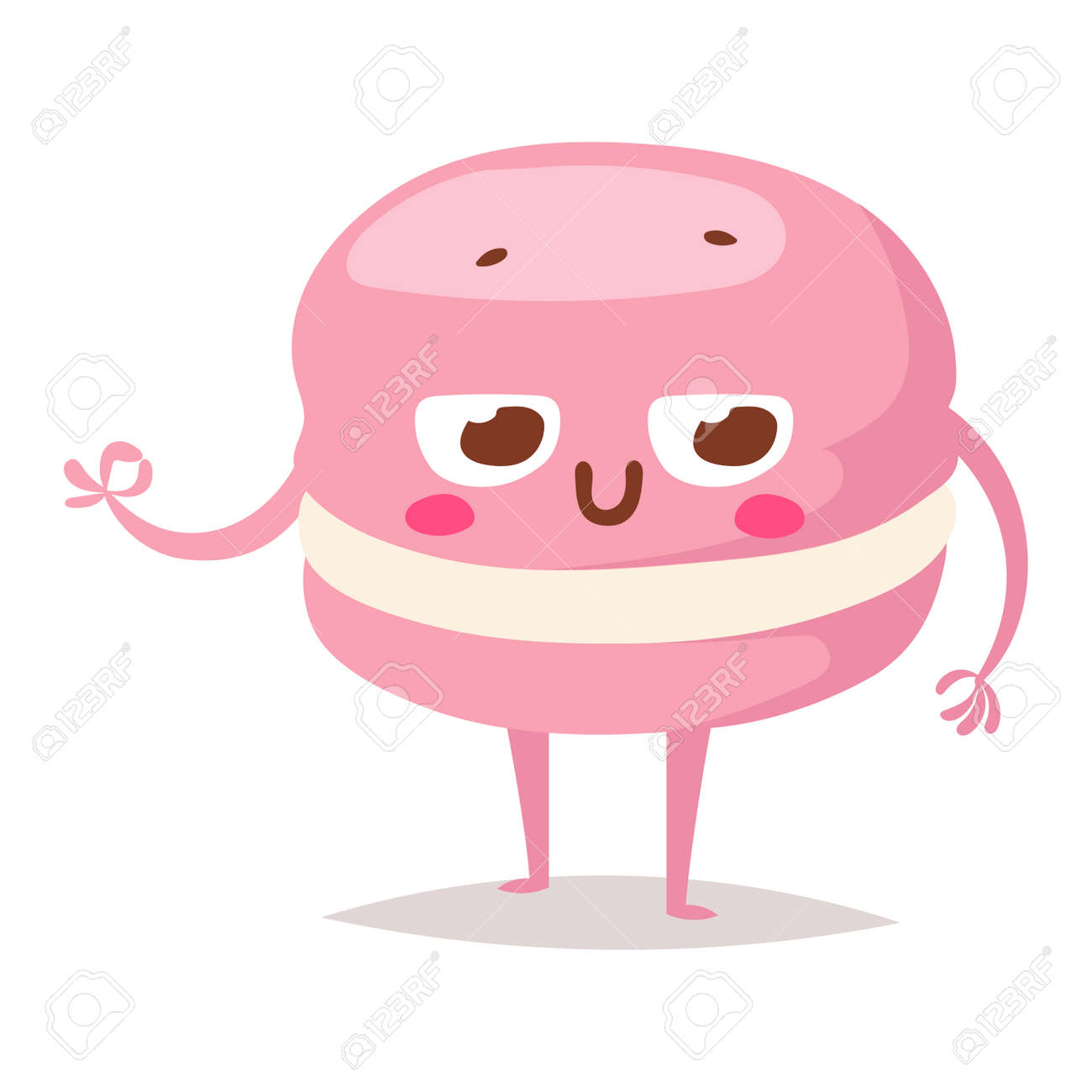 甘い感情素敵なデザート文字デザート アイコン かわいいケーキ 愛らしいお菓子 甘い食べ物文字 甘い感情乙女チックなクッキー お菓子のキャラメルの甘い感情 食べ物文字カートン スタイル のイラスト素材 ベクタ Image