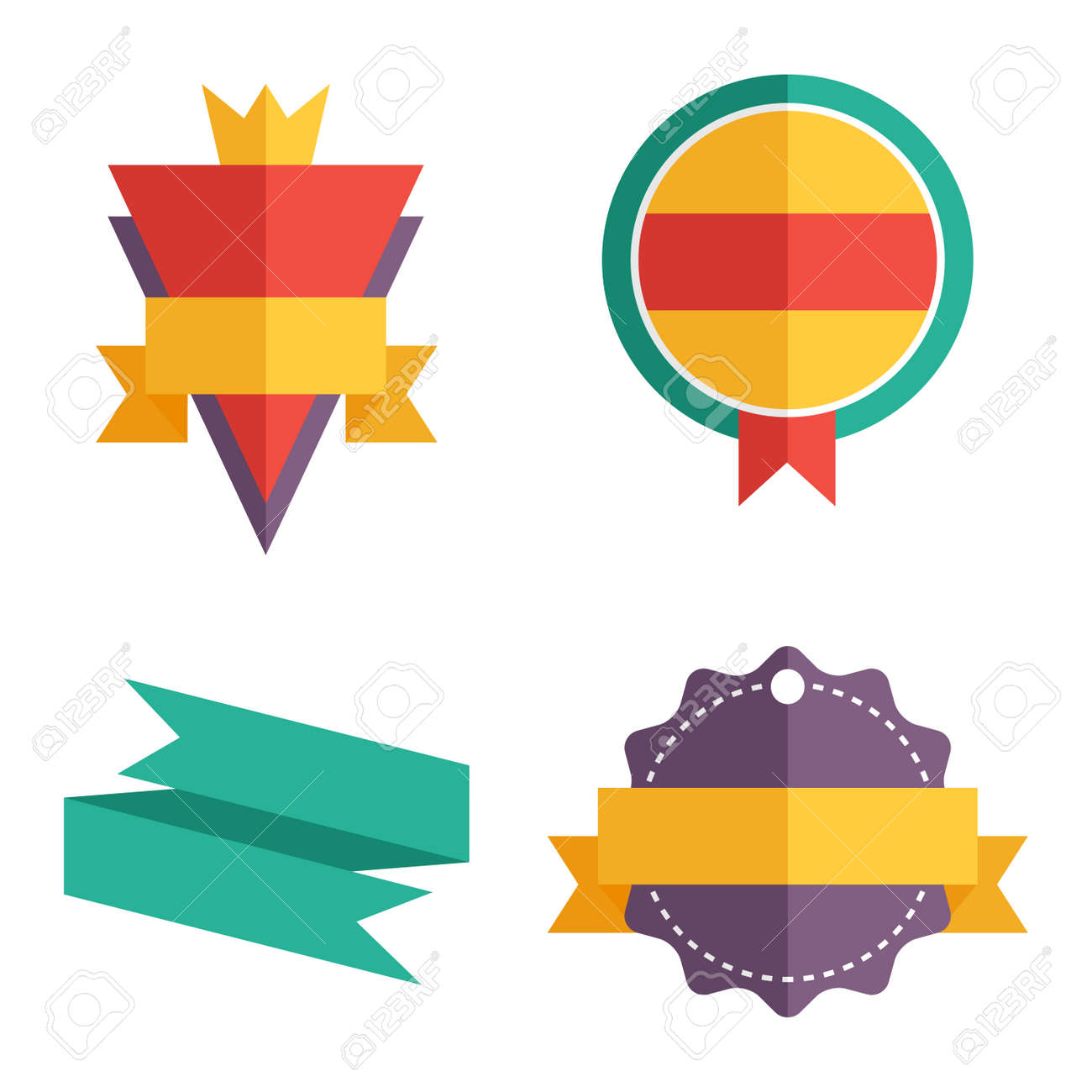modern flat design badge